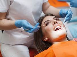 patient getting checkup