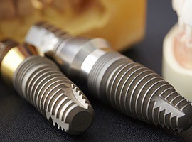 closeup of how dental implants work in Carmichael