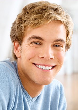 Young man with healthy smile